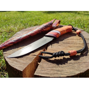 ЗОЛОТИЙ ФЕНІКС ніж ручної роботи майстра студії GARAGE ART, Сталь N690 61 HRC. Photo 2